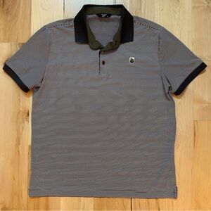 Tenue De Golf Polo Short Sleeve Stripped Shirt